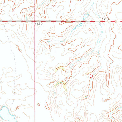 United States Geological Survey Barren Butte, ND (1971, 24000-Scale) digital map