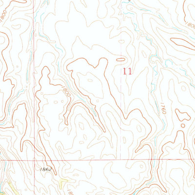 United States Geological Survey Barren Butte, ND (1971, 24000-Scale) digital map