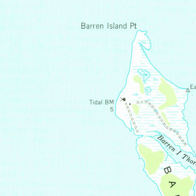 United States Geological Survey Barren Island, MD (1942, 24000-Scale) digital map