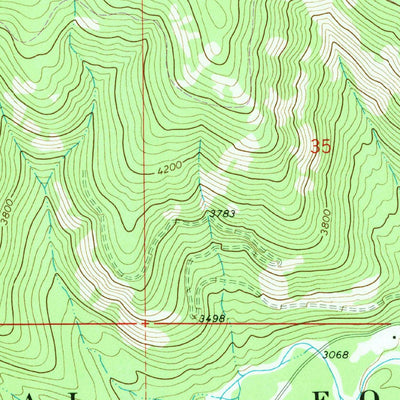 United States Geological Survey Barren Peak, MT (1966, 24000-Scale) digital map