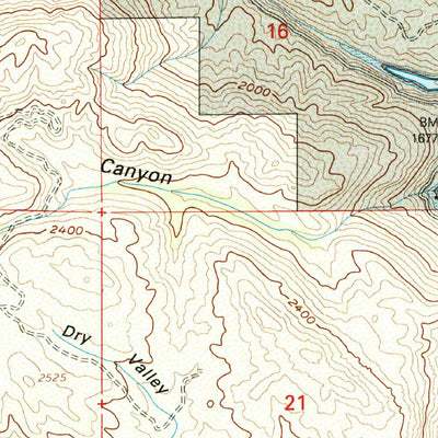 United States Geological Survey Barrett Lake, CA (1997, 24000-Scale) digital map