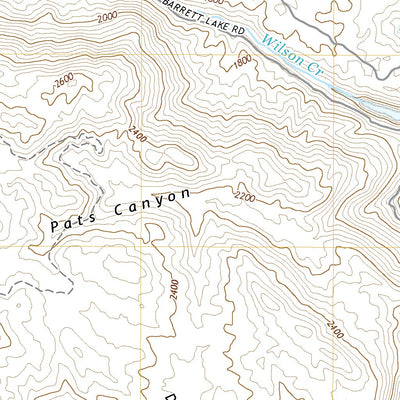 United States Geological Survey Barrett Lake, CA (2021, 24000-Scale) digital map