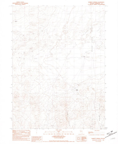 United States Geological Survey Barrett Springs, NV (1981, 24000-Scale) digital map