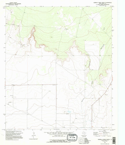United States Geological Survey Barrilla Draw North, TX (1970, 24000-Scale) digital map