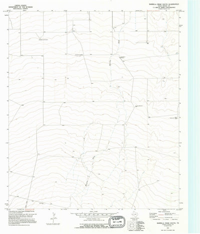 United States Geological Survey Barrilla Draw South, TX (1970, 24000-Scale) digital map