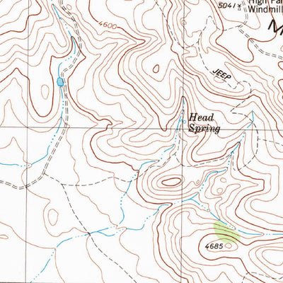 United States Geological Survey Barrilla Mountains West, TX (1980, 24000-Scale) digital map