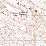 United States Geological Survey Barrilla Mountains West, TX (1980, 24000-Scale) digital map