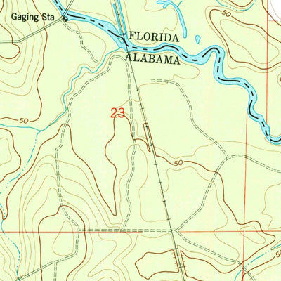 United States Geological Survey Barrineau Park, FL-AL (1978, 24000-Scale) digital map