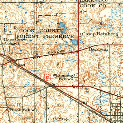 United States Geological Survey Barrington, IL (1923, 62500-Scale) digital map