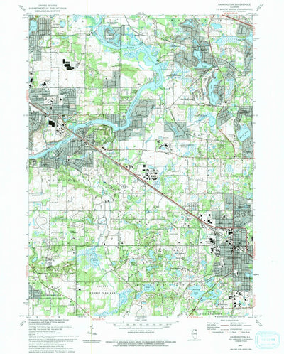 United States Geological Survey Barrington, IL (1993, 24000-Scale) digital map