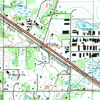 United States Geological Survey Barrington, IL (1993, 24000-Scale) digital map