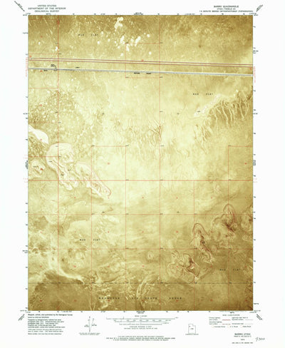 United States Geological Survey Barro, UT (1973, 24000-Scale) digital map