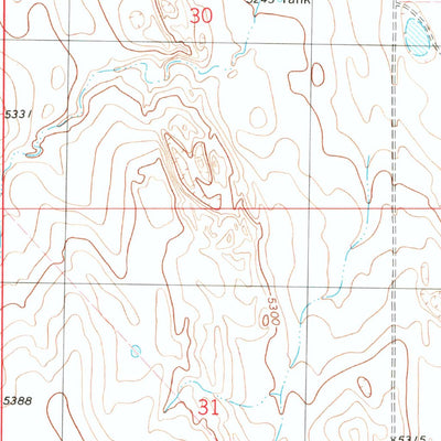 United States Geological Survey Barron Creek, CO (1979, 24000-Scale) digital map