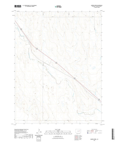 United States Geological Survey Barron Creek, CO (2022, 24000-Scale) digital map