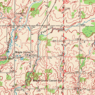United States Geological Survey Barron, WI (1951, 62500-Scale) digital map
