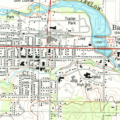 United States Geological Survey Barron, WI (1978, 24000-Scale) digital map