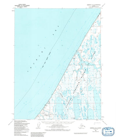 United States Geological Survey Barrow A-5, AK (1955, 63360-Scale) digital map