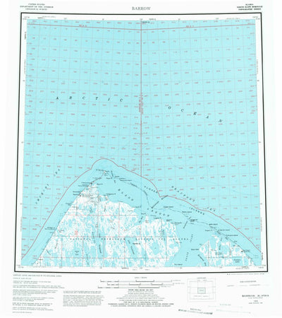 United States Geological Survey Barrow, AK (1955, 250000-Scale) digital map