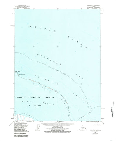 United States Geological Survey Barrow B-3, AK (1955, 63360-Scale) digital map