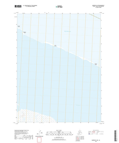 United States Geological Survey Barrow B-3 SW, AK (2020, 25000-Scale) digital map