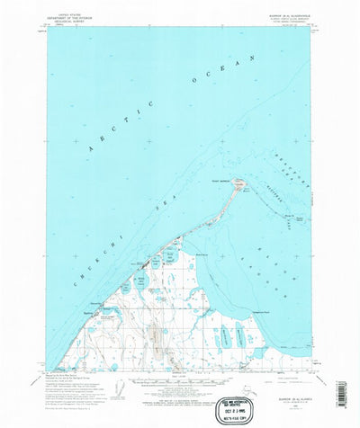 United States Geological Survey Barrow B-4, AK (1955, 63360-Scale) digital map