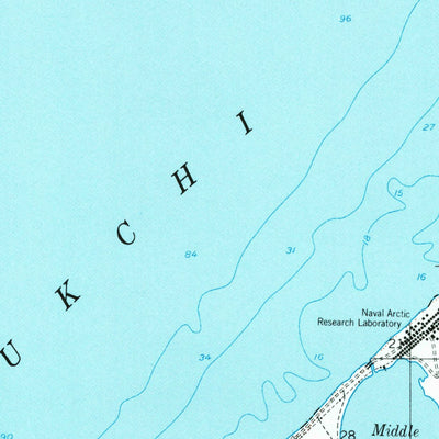United States Geological Survey Barrow B-4, AK (1955, 63360-Scale) digital map