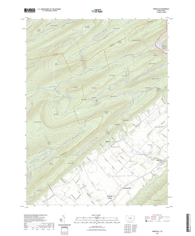 United States Geological Survey Barrville, PA (2023, 24000-Scale) digital map
