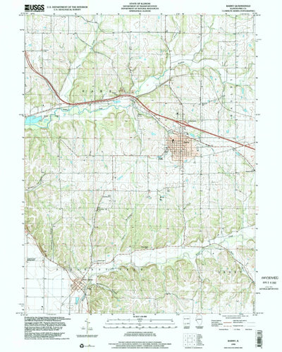 United States Geological Survey Barry, IL (1998, 24000-Scale) digital map