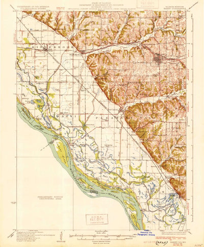 United States Geological Survey Barry, IL-MO (1931, 62500-Scale) digital map