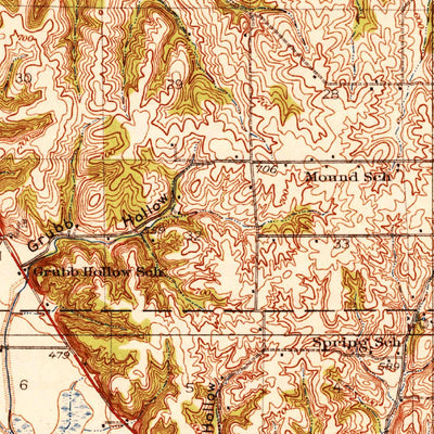 United States Geological Survey Barry, IL-MO (1931, 62500-Scale) digital map