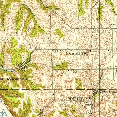 United States Geological Survey Barry, IL-MO (1936, 62500-Scale) digital map