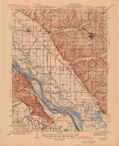 United States Geological Survey Barry, IL-MO (1944, 62500-Scale) digital map