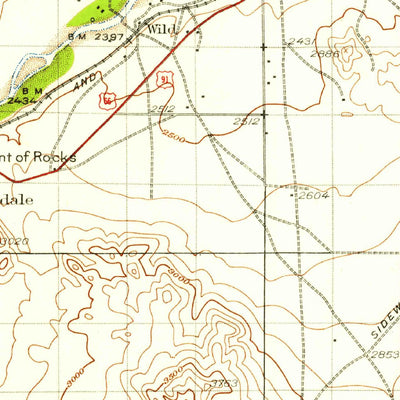 United States Geological Survey Barstow, CA (1932, 125000-Scale) digital map