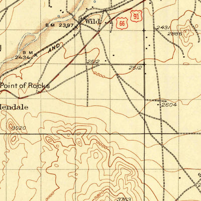 United States Geological Survey Barstow, CA (1934, 125000-Scale) digital map