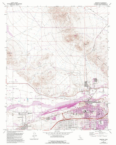 United States Geological Survey Barstow, CA (1971, 24000-Scale) digital map
