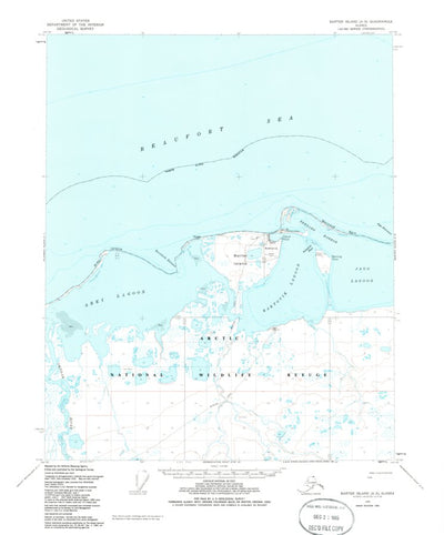 United States Geological Survey Barter Island A-5, AK (1955, 63360-Scale) digital map