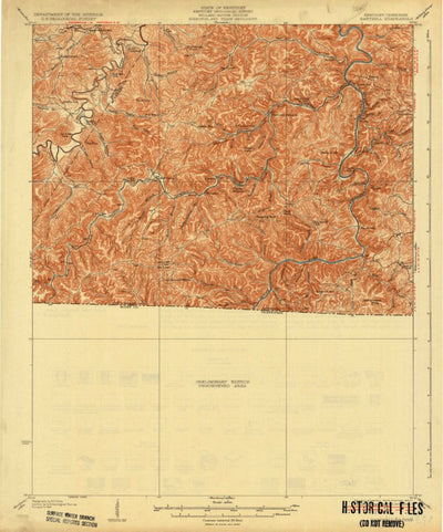 United States Geological Survey Barthell, KY-TN (1934, 62500-Scale) digital map