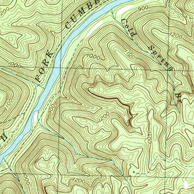 United States Geological Survey Barthell SW, TN-KY (2000, 24000-Scale) digital map