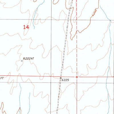 United States Geological Survey Bartine Ranch NE, NV (1986, 24000-Scale) digital map