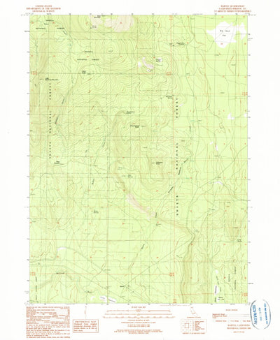 United States Geological Survey Bartle, CA (1990, 24000-Scale) digital map