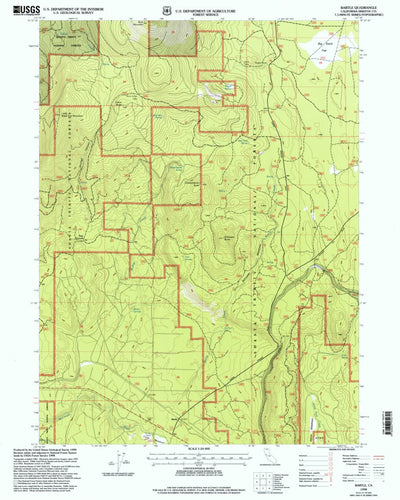 United States Geological Survey Bartle, CA (1998, 24000-Scale) digital map