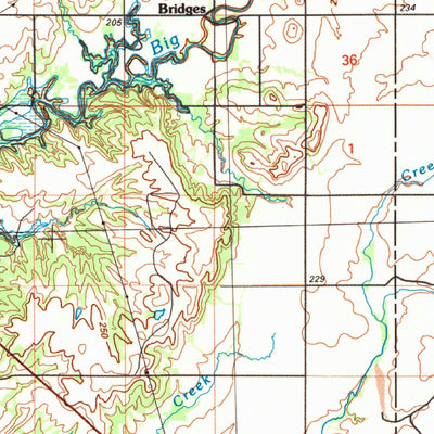 United States Geological Survey Bartlesville, OK-KS (1985, 100000-Scale) digital map
