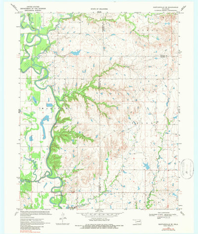 United States Geological Survey Bartlesville SE, OK (1970, 24000-Scale) digital map