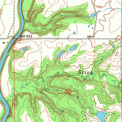 United States Geological Survey Bartlesville SE, OK (1970, 24000-Scale) digital map