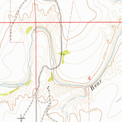 United States Geological Survey Bartlett, CO (1978, 24000-Scale) digital map