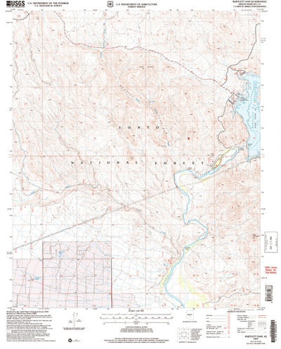 United States Geological Survey Bartlett Dam, AZ (2004, 24000-Scale) digital map