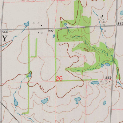 United States Geological Survey Bartlett, KS (1974, 24000-Scale) digital map