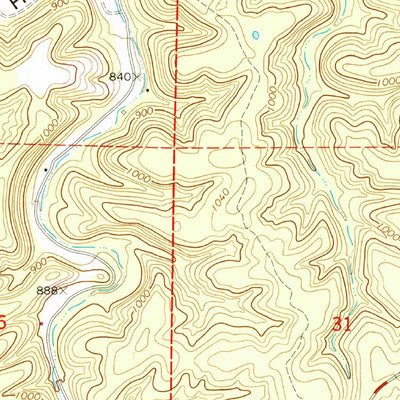 United States Geological Survey Bartlett, MO (1964, 24000-Scale) digital map