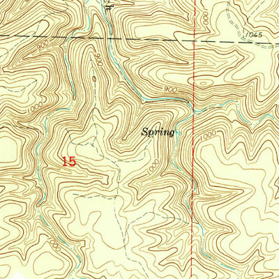 United States Geological Survey Bartlett, MO (1964, 24000-Scale) digital map