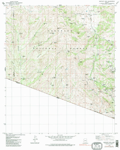United States Geological Survey Bartlett Mountain, AZ (1979, 24000-Scale) digital map